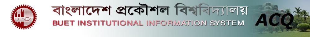 BUET Institutional Information System